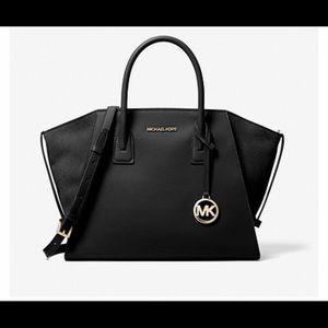 COPY - Avril Large Leather Top-Zip Satchel $448